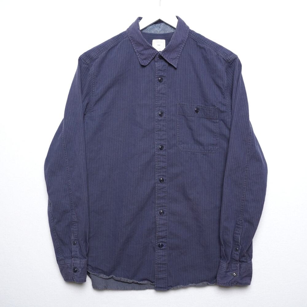 Gap Blue Striped Button Down Shirt Long Sleeve Size Medium